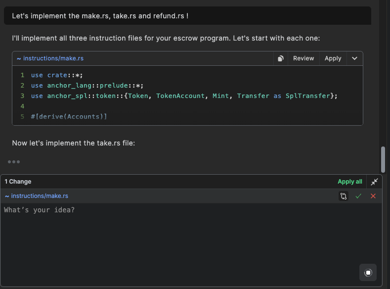 Escrow files Implement